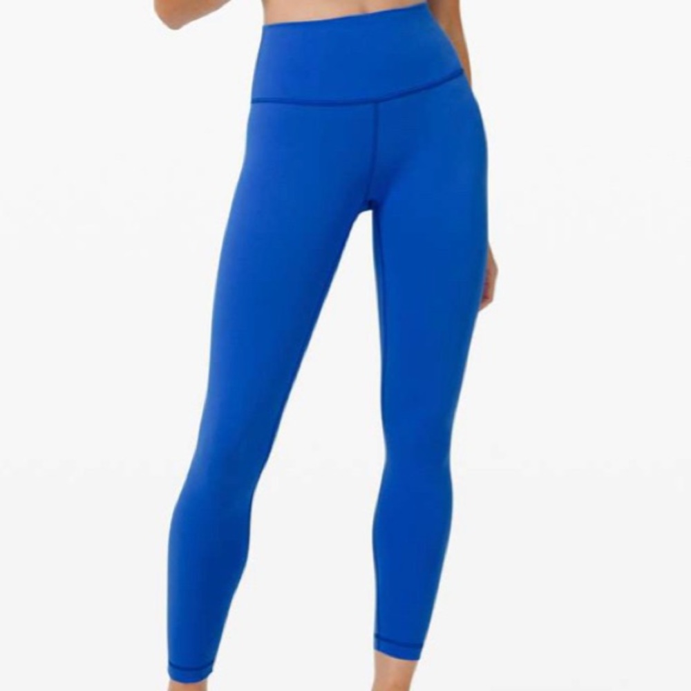 NWT Lululemon Wunder Train 25” Cerulean Blue Sz 6